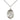 Sterling Silver St. Ann Patron Saint Medal Necklace 3/4 x 1/2 inch on 18 inch Curb Chain by Bliss