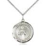 Sterling Silver St. Agatha Medium Patron Saint Medal Necklace 3/4 x 5/8 with 18 Inch Chain by Bliss