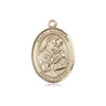 14kt Solid Gold St. Anthony of Padua Medal Pendant 3/4 x 1/2 inches handcrafted by Bliss USA