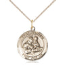 14kt Gold Filled St. Anthony of Padua Medal Necklace 3/4 x 5/8 inches with 18 inch chain by Bliss