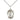 Sterling Silver St. Barbara Patron Saint Medal Necklace 3/4 x 1/2 inch with 18 inch chain by Bliss Manufacturing