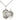 Sterling silver St. Benedict patron saint medal necklace with 3/4 inch pendant on 18 inch curb chain, handcrafted by Bliss Manufacturing USA
