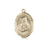 14kt Solid Gold St. Frances Cabrini Medal Pendant 3/4 x 1/2 inch handcrafted by Bliss USA