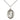 Sterling Silver St. Brendan the Navigator Patron Saint Medal Necklace 3/4 x 1/2 inch on 18 inch chain handcrafted by Bliss USA