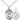 Sterling Silver St. Christopher Paratrooper Medal Necklace 3/4 inch by 1/2 inch with 18 inch chain by Bliss