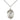 Sterling silver St. Christopher patron saint medal necklace with 18 inch curb chain by Bliss