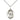 Sterling Silver St. David of Wales Patron Saint Medal Necklace 3/4" x 1/2" with 18" Chain by Bliss