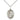 Sterling Silver St. Clare of Assisi Medal Necklace 3/4 x 1/2 inches with 18 inch Chain - Bliss USA