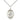 Sterling silver St. Jane of Valois patron saint medal necklace with 18 inch curb chain by Bliss