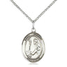 Sterling Silver St. Dominic de Guzman patron saint medal necklace with 18 inch chain by Bliss Manufacturing