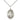 Sterling silver St. Elmo patron saint medal necklace 3/4 inch with 18 inch chain by Bliss Manufacturing