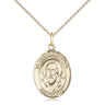 14kt Gold Filled St. Francis de Sales Medal Necklace 3/4 x 1/2 with 18 inch Chain Teacher Patron Saint by Bliss