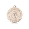 14kt Solid Gold St. Francis de Sales Patron Saint Medal Pendant 3/4 x 5/8 inches by Bliss