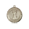 14kt Solid Gold St. Francis of Assisi Patron Saint Medal Pendant Medium 3/4 x 5/8 by Bliss