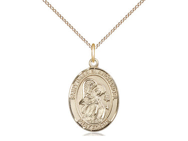 14kt Gold Filled St. Gabriel the Archangel Patron Saint Medal Necklace 3/4x1/2 18 inch Chain Bliss USA