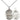 Sterling silver St. George National Guard medal necklace with 3/4 inch pendant on 18 inch chain by Bliss