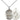 Sterling Silver St. George Paratrooper Medal Necklace 3/4 x 1/2 inch on 18 inch chain by Bliss Manufacturing