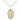 14kt Gold Filled St. Genevieve Medal Necklace 3/4 x 1/2 inch Medium with 18 inch Chain by Bliss
