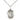 Sterling silver St. Hubert of Liege patron saint medal necklace with 18 inch chain, 3/4 x 1/2 inch pendant, handcrafted in USA by Bliss Manufacturing