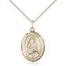 14kt Gold Filled St. Emily De Vialar Patron Saint Medal Necklace 3/4 x 1/2 inch with 18 inch Chain by Bliss