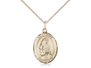14kt Gold Filled St. Emily De Vialar Patron Saint Medal Necklace 3/4 x 1/2 inch with 18 inch Chain by Bliss