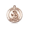 14kt solid gold St. James the Greater patron saint medal pendant 3/4 x 5/8 inch by Bliss