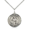 Sterling Silver St. James the Greater Medal on 18 Inch Chain by Bliss Manufacturing USA