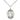 Sterling Silver St. Justin Patron Saint Medal Necklace 3/4 x 1/2 inch on 18 inch Chain by Bliss