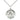 Sterling silver St. Joan of Arc patron saint medal necklace, 3/4 x 5/8 inch pendant with 18 inch chain, handcrafted by Bliss
