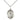 Sterling silver St. Joan of Arc patron saint medal necklace, 3/4 x 1/2 inch pendant with 18 inch chain, handcrafted by Bliss