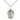 Sterling Silver St. John the Baptist patron saint medal necklace, 3/4 x 1/2 inch medium oval pendant with 18 inch chain by Bliss Manufacturing USA