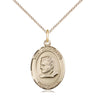 14kt Gold Filled St. John Bosco Medal Necklace 3/4 x 1/2 inches on 18 inch chain by Bliss USA