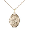 14kt Gold Filled St. John the Apostle patron saint medal necklace with 18 inch chain by Bliss