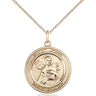 14kt Gold Filled St. John the Apostle patron saint medal necklace with 18 inch chain by Bliss