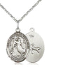 Sterling silver St. Joseph of Cupertino patron saint medal necklace with 18 inch chain handmade by Bliss
