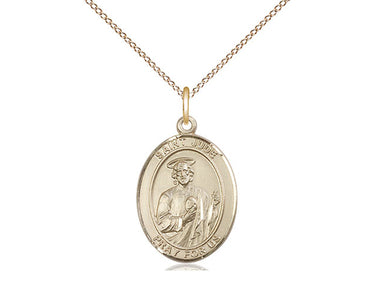 14kt Gold Filled St. Jude Thaddeus Patron Saint Medal Necklace 3/4 x 1/2 with 18 inch chain by Bliss