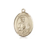 14kt Solid Gold St. Jude Thaddeus Patron Saint Medal Pendant 3/4 x 1/2 by Bliss Manufacturing