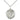 Sterling silver St. Lucia of Syracuse patron saint medal necklace 3/4 x 5/8 inches on 18 inch chain by Bliss