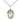 Sterling Silver St. Maria Faustina Medal Necklace 3/4 inch by 1/2 inch with 18 inch chain by Bliss USA