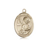 14kt Solid Gold St. Mark the Evangelist Medium Catholic Patron Saint Medal Pendant by Bliss