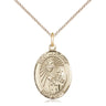 Gold Filled St. Margaret Mary Alacoque patron saint medal necklace 3/4 x 1/2 inches 18 inch chain Bliss