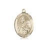 14kt Solid Gold St. Margaret Mary Alacoque patron saint medal pendant 3/4 x 1/2 inches Bliss