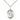 Sterling silver St. Matthew the Apostle medal necklace with 18 inch curb chain, 3/4 x 1/2, by Bliss Manufacturing USA