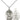 Sterling silver St. Michael Air Force medal necklace 3/4 x 1/2 inches with 18 inch chain by Bliss