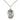 Sterling Silver St. Michael the Archangel medal necklace with 18 inch curb chain, 3/4 x 1/2 inch pendant, by Bliss