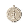 14kt Solid Gold Miraculous Medal Pendant 3/4 x 5/8 inch handcrafted by Bliss Manufacturing USA