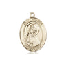 14kt Solid Gold St. Monica Patron Saint Medal Pendant 3/4 x 1/2 inch handcrafted by Bliss USA