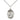 Sterling silver St. Louis patron saint medal necklace with 3/4 inch pendant on 18 inch chain by Bliss