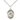 Sterling silver Our Lady of Loretto medal necklace 3/4 x 1/2 inches with 18 inch chain by Bliss