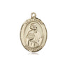 14kt Solid Gold St. Philip the Apostle Patron Saint Medal Pendant 3/4 x 1/2 inches by Bliss Manufacturing